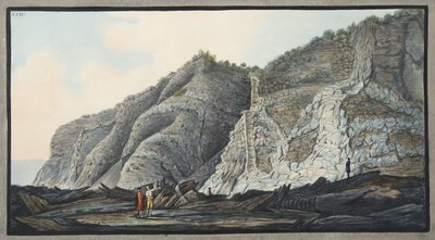 View of a Part of the Inside of the Cone of the Mountain of Somma, Plate XXXV, from 